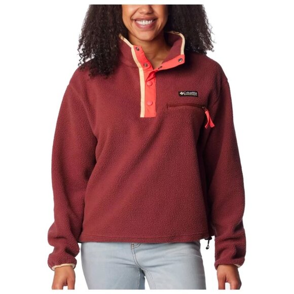 Columbia Helvetic Cropped Half Snap Fleece Pullover - Picture 12 of 12